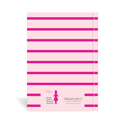 A5 Journal - BCNA - My Inner Strength - Stripe - Pink