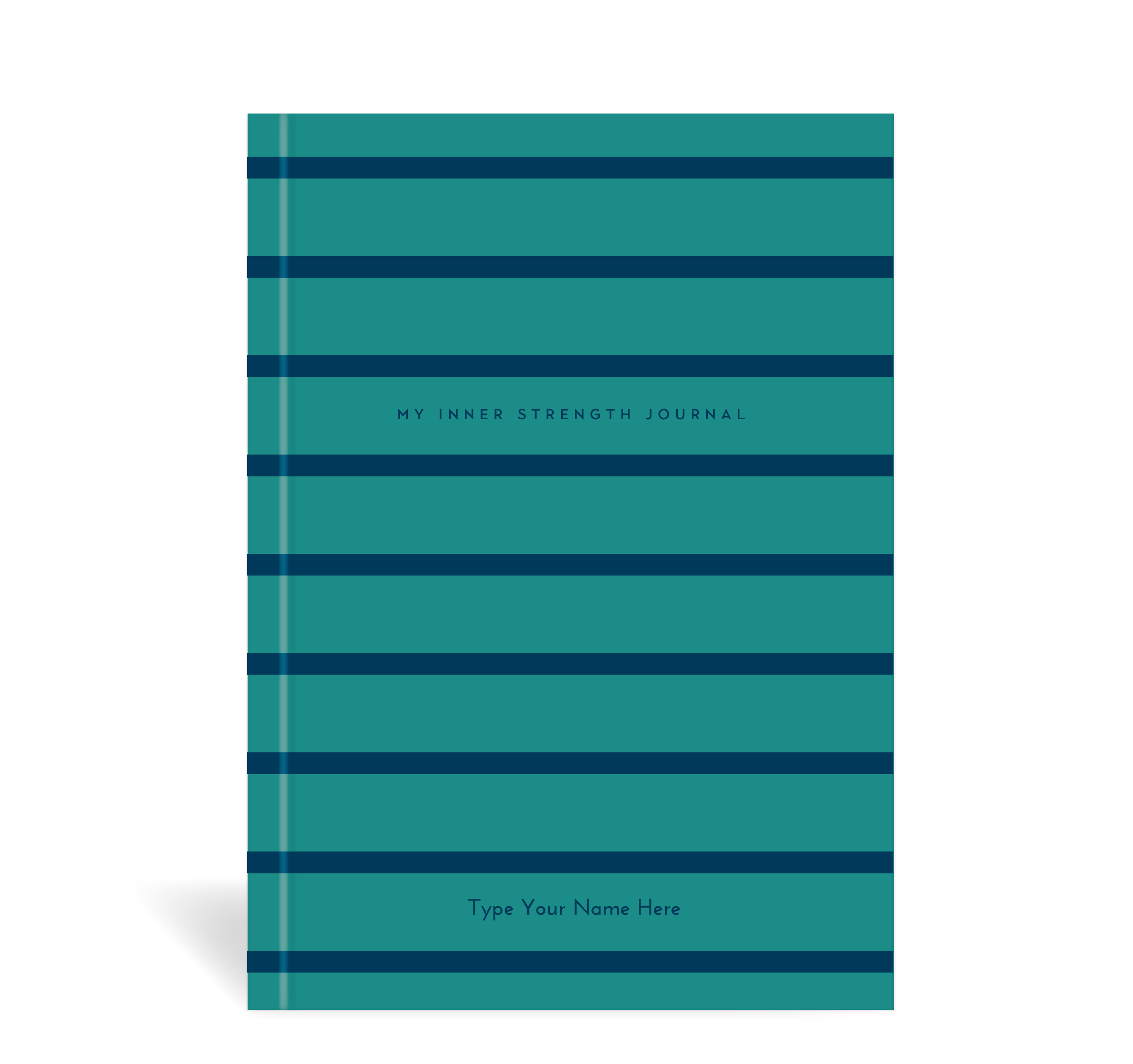 A5 Journal - BCNA - My Inner Strength - Stripe - Teal – Dream Life