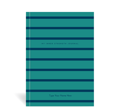 A5 Journal - BCNA - My Inner Strength - Stripe - Teal