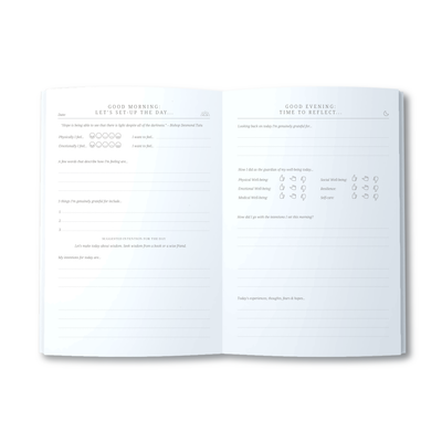 A5 Journal - BCNA - My Inner Strength - Heart - Grey