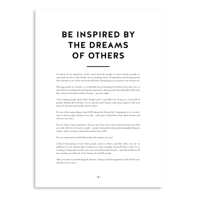 150 DREAMS TO INSPIRE YOU: THE TOP DREAMS OF REAL PEOPLE - 30 Page Free Downloadable PDF