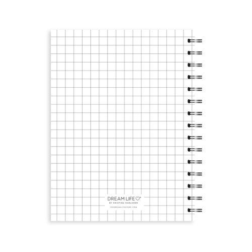 A5 Spiral Bullet Journal - White