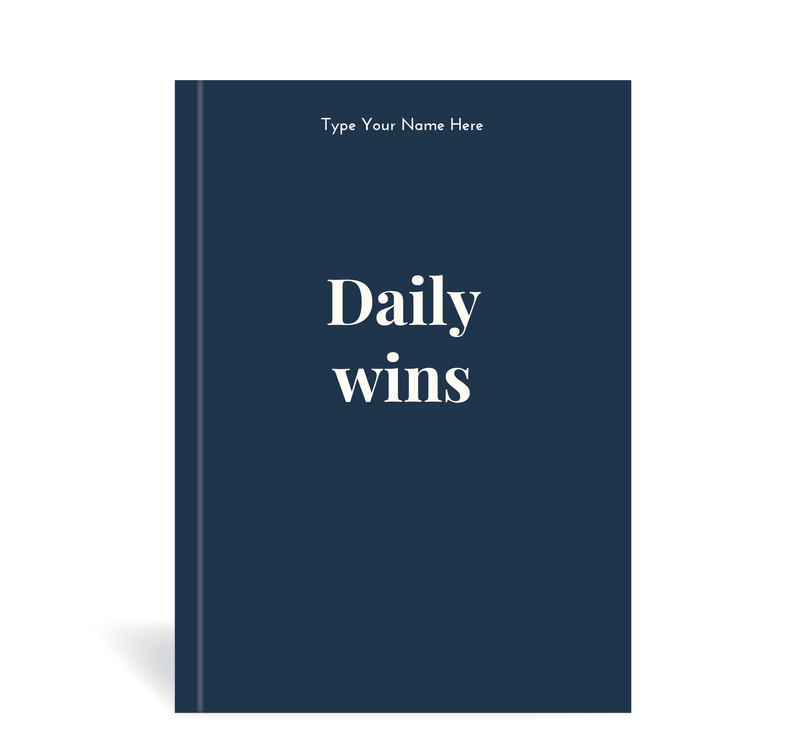 A5 Journal - Daily Wins - Dark Blue