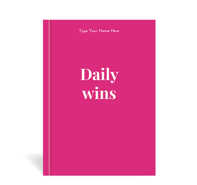 A5 Journal - Daily Wins - Hot Pink