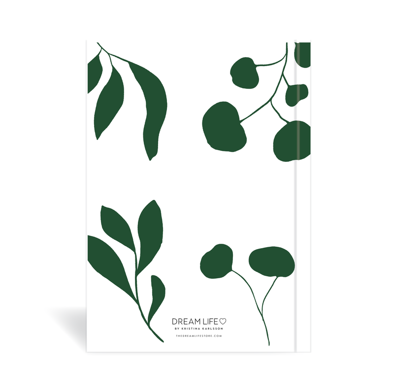 A5 Daily Journal - Daily Wins - Leaves - Green