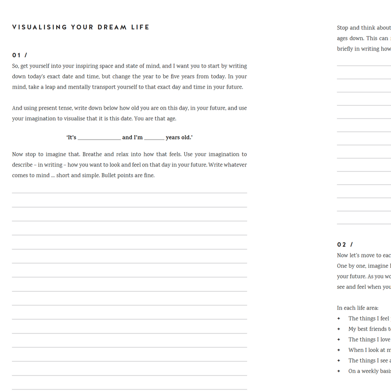 BONUS: Dream Life Story Exercise & Worksheet - FREE Downloadable PDF