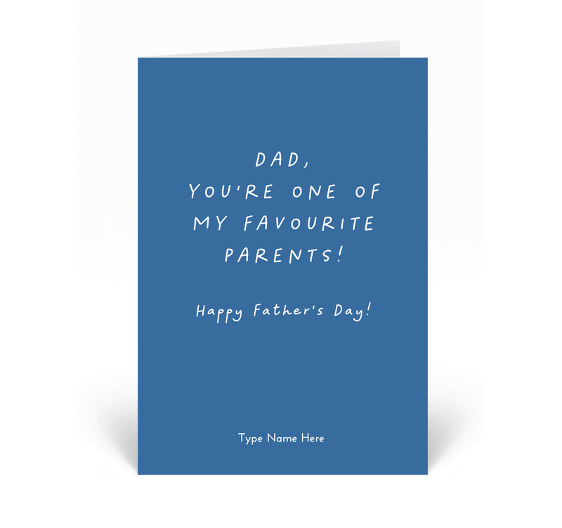 Personalised Card - Dad, You&