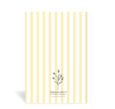 A5 Journal - Floral Stripe - Butter