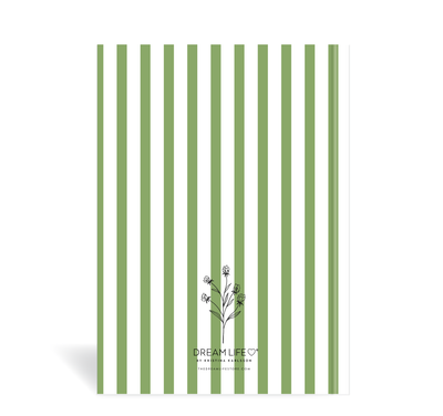 A5 Journal - Gratitude - Floral Stripe - Tendril