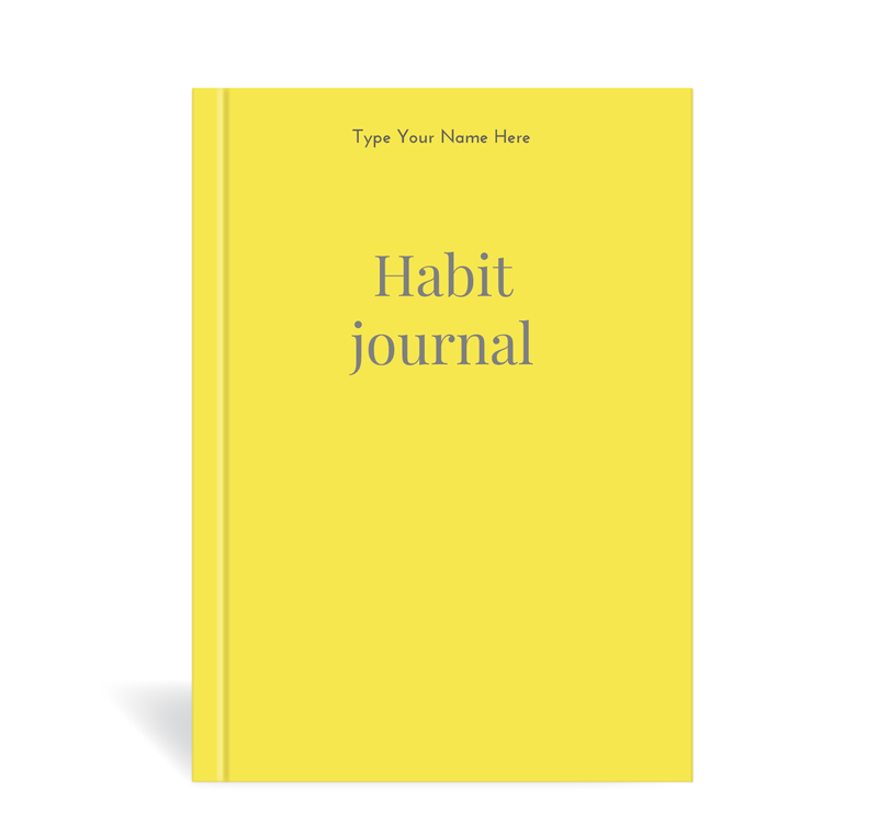 A5 Journal - Habit - Yellow