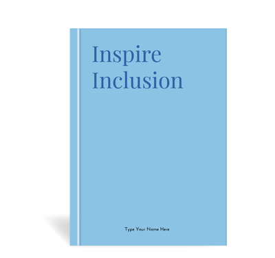 A5 Journal - IWD - Inspire Inclusion - Blue
