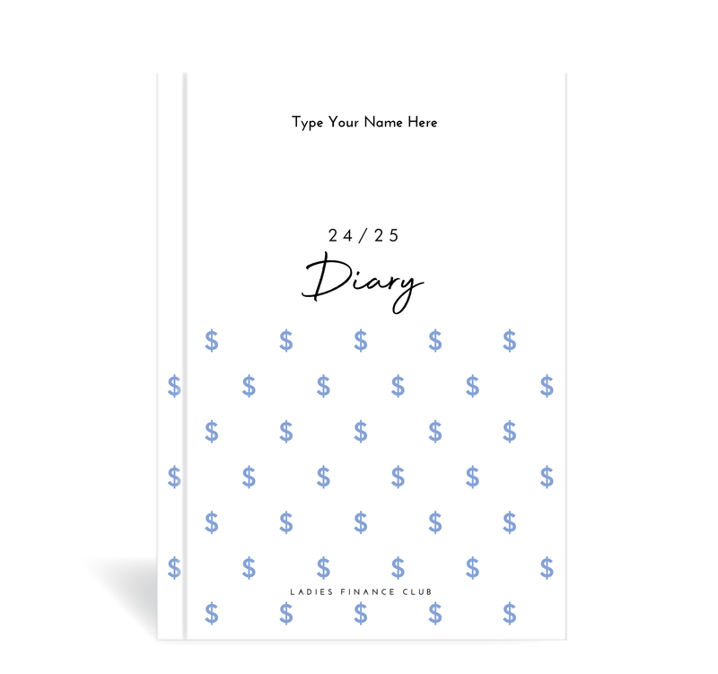 A5 24/25 Financial Diary - Ladies Finance Club - Blue