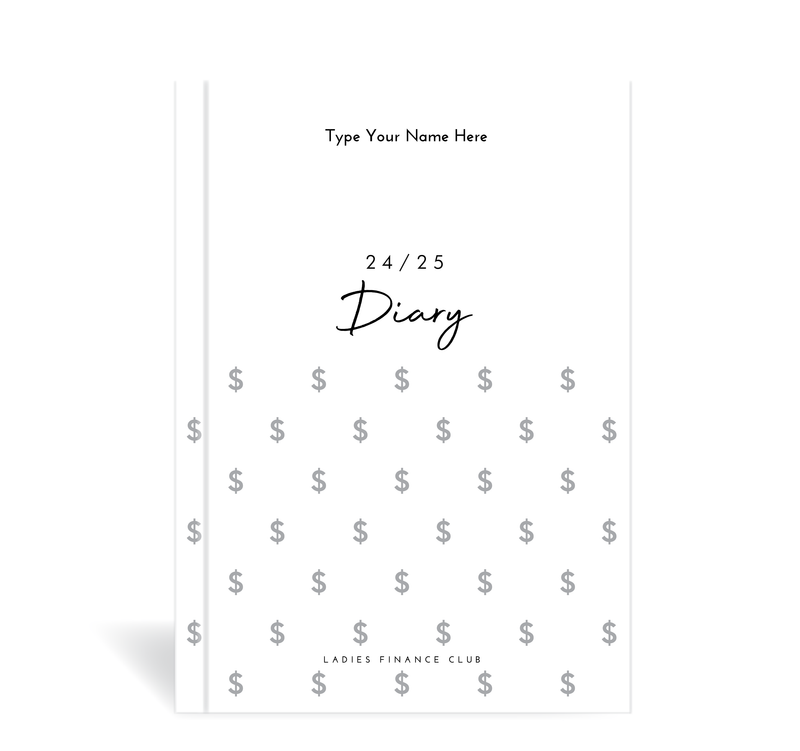 A5 24/25  Financial Diary - Ladies Finance Club - Grey
