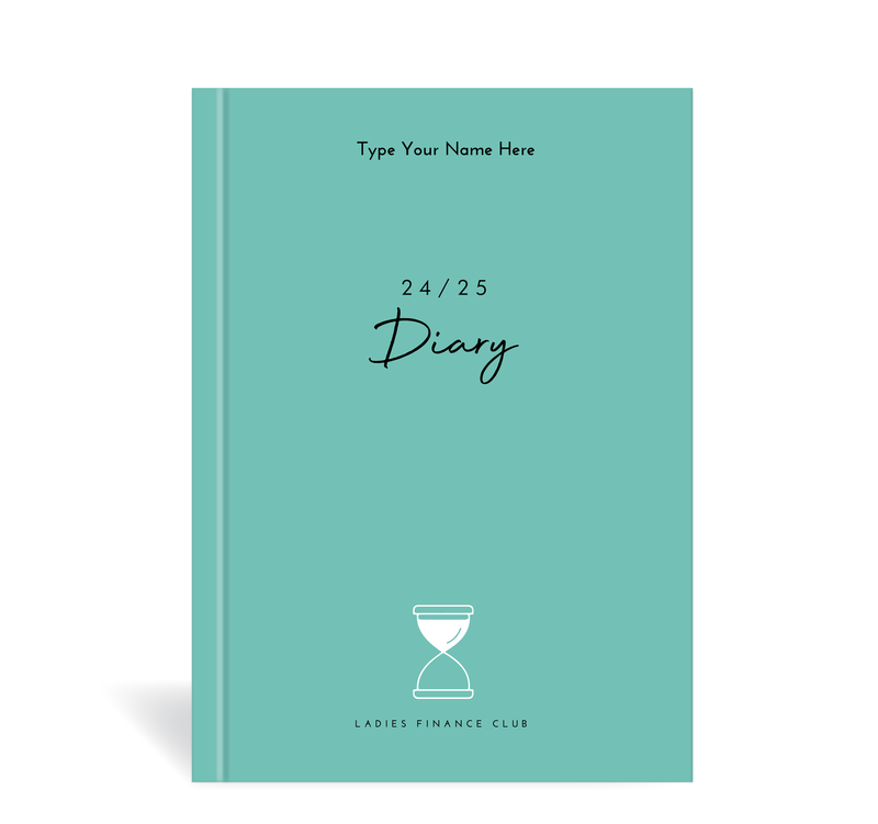 A5 24/25  Financial Diary - Ladies Finance Club - Teal