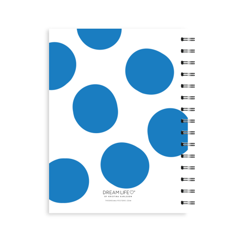 A5 Spiral Mid-Year Diary - Dot - Blue