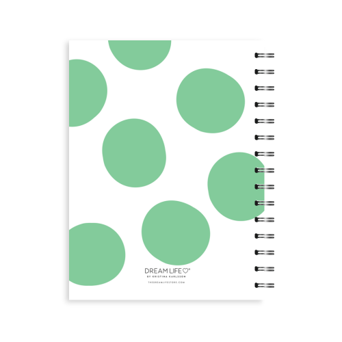 A5 Spiral Mid-Year Diary - Dot - Apple Green
