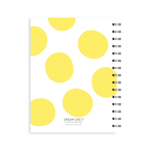 A5 Spiral Mid-Year Diary - Dot - Yellow