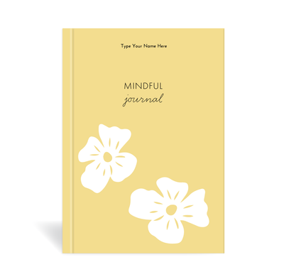 A5 Journal - Mindful - Blomster - Yellow