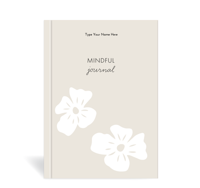 A5 Journal - Mindful - Blomster - Grey