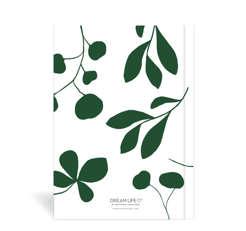 A5 24/25 Mid-Year Diary - Leaves - Green