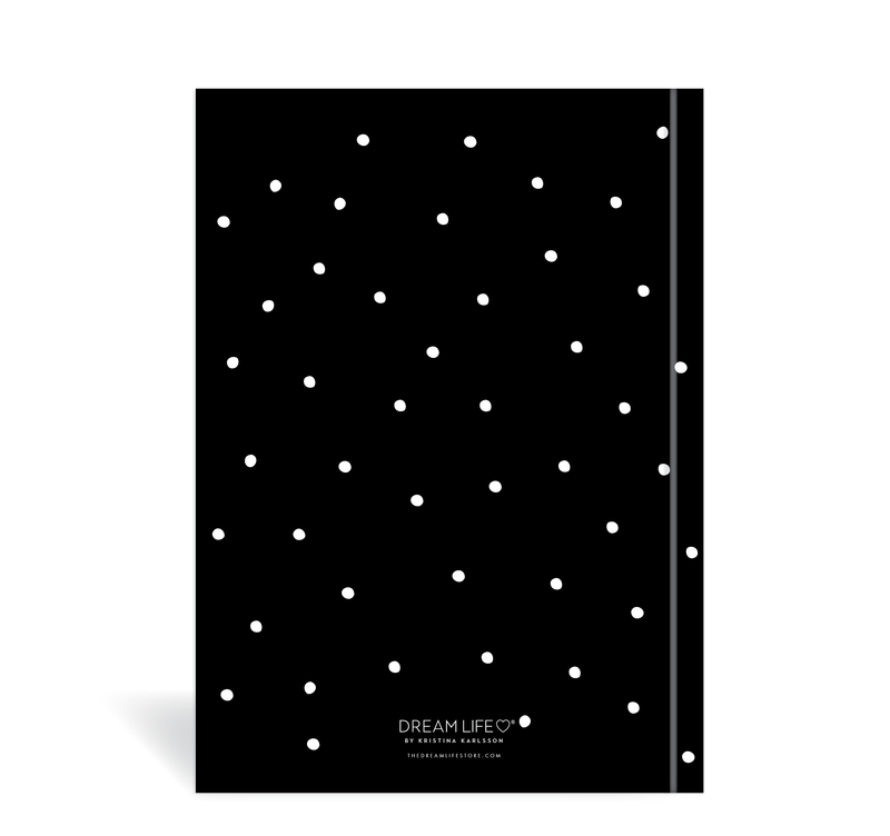 A5 24/25 Mid-Year Diary - Dots - Black