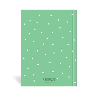 A5 24/25 Mid-Year Diary - Dots - Green