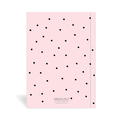 A5 24/25 Mid-Year Diary - Dots - Pink