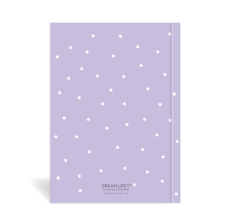 A5 24/25 Mid-Year Diary - Dots - Purple