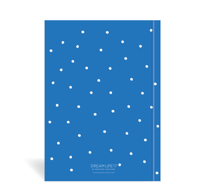 A5 24/25 Mid-Year Diary - Dots - Blue