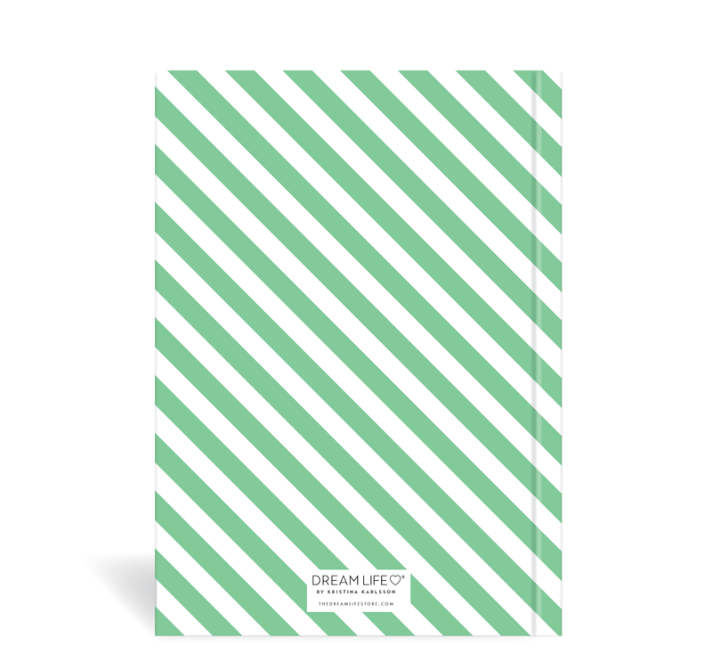 A5 24/25 Mid-Year Diary - Stripe - Apple Green