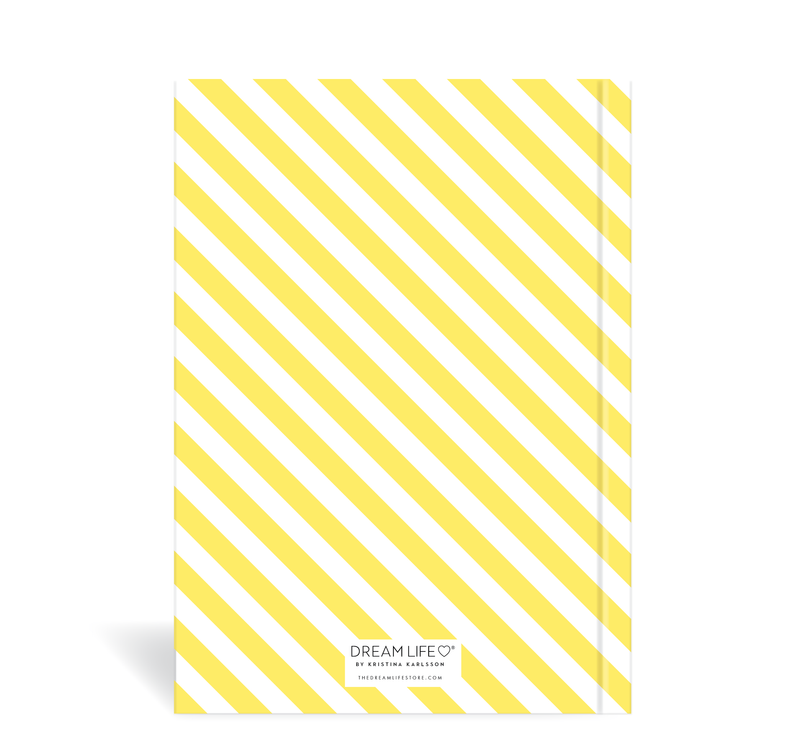 A5 24/25 Mid-Year Diary - Stripe - Yellow