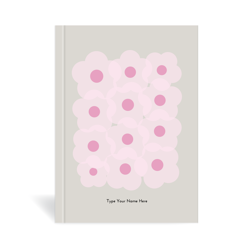 A5 Journal - Flower power - Oatmilk