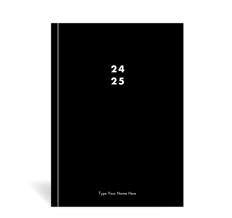 A5 24/25 Mid-Year Diary - Black