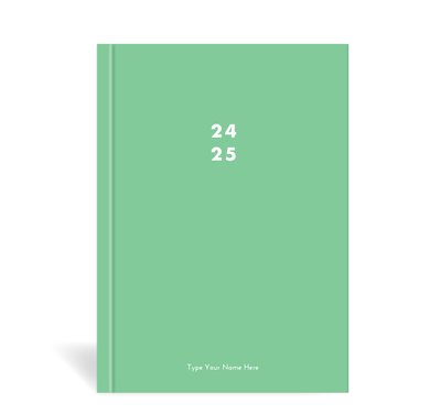 A5 24/25 Mid-Year Diary - Apple Green