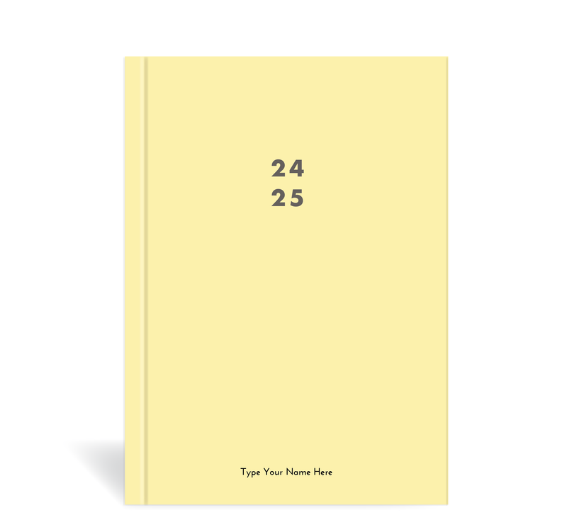 A5 24/25 Mid-Year Diary - Lemon
