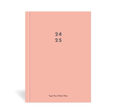A5 24/25 Mid-Year Diary - Peach