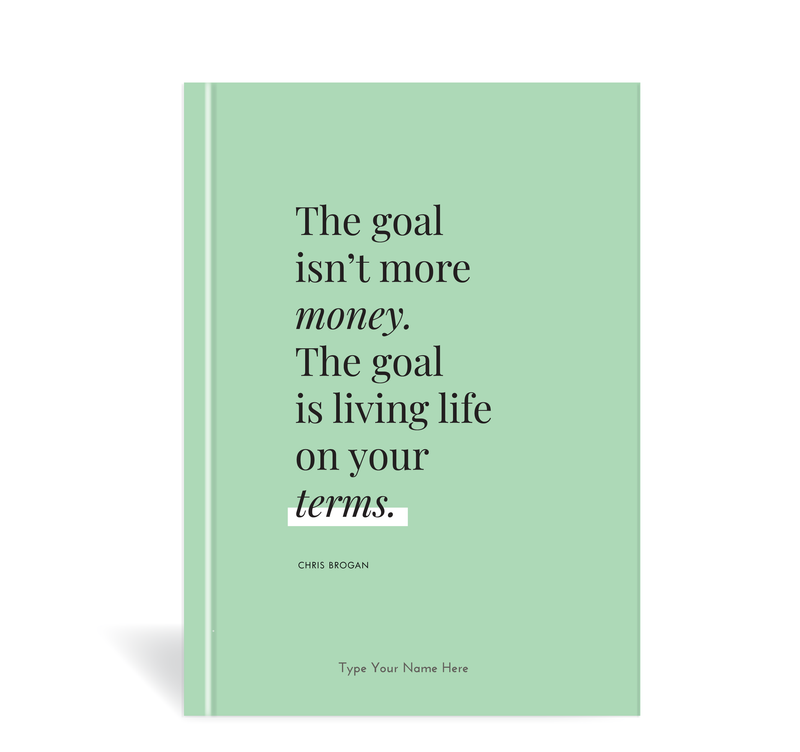 A5 Journal -The Goal...