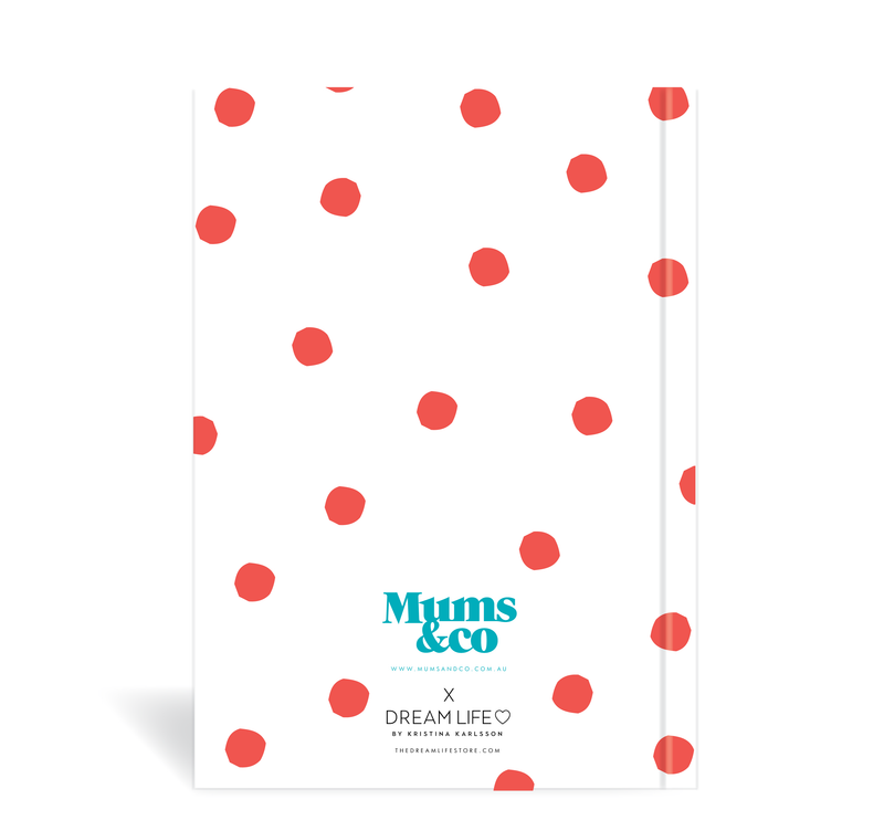 A5 Journal - Mums & Co - Mumbition™  - Dots - Red