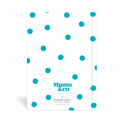 A5 Journal - Mums & Co - Mumbition™  - Dots - Teal