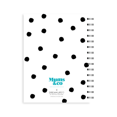 A5 Spiral Journal - Mums & Co - Mumbition™ - Dots - Black