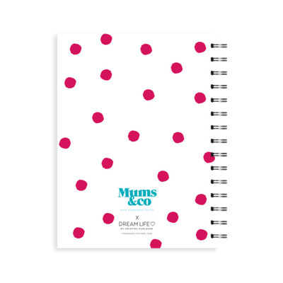 A5 Spiral Journal - Mums & Co - Mumbition™ - Dots - Pink