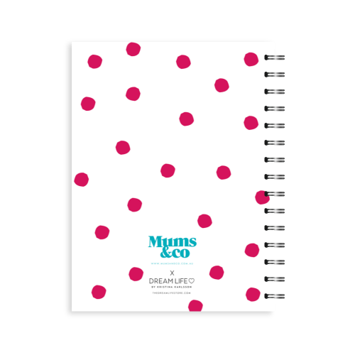 A5 Spiral Journal - Mums & Co - Mumbition™ - Dots - Pink