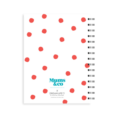A5 Spiral Journal - Mums & Co - Mumbition™ - Dots - Red