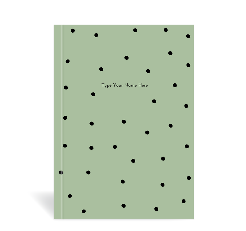 A5 Journal - Dots - Sage