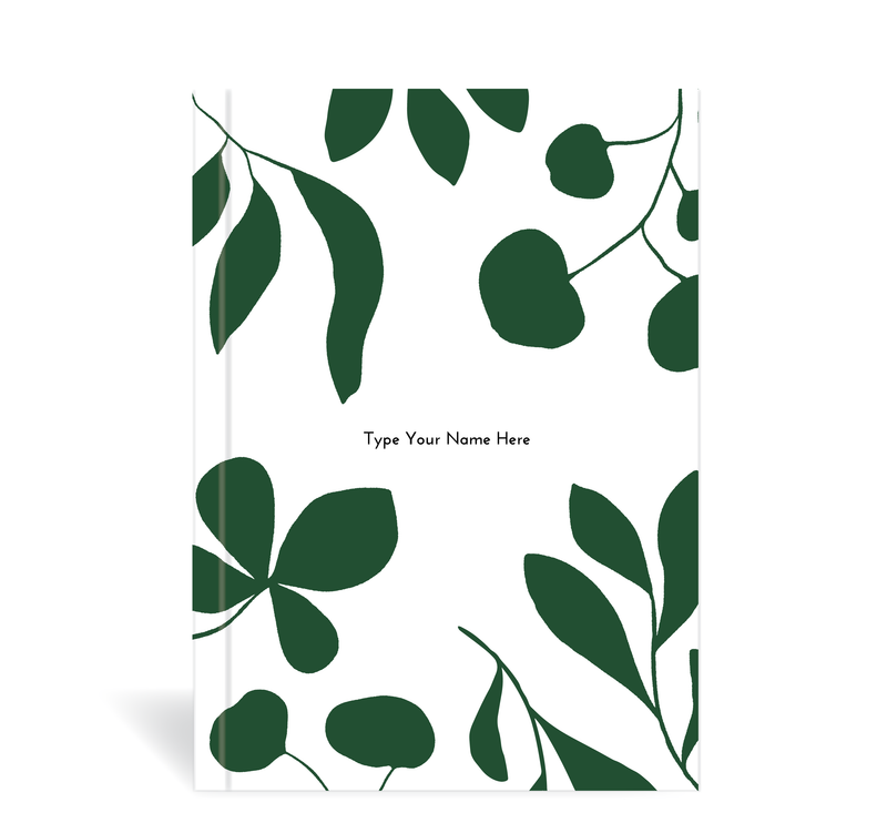 A5 Journal - Leaves - Green