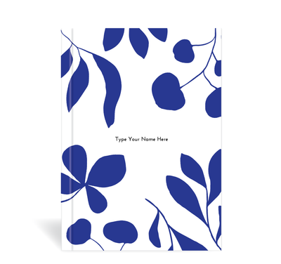 A5 Journal - Leaves - Blue