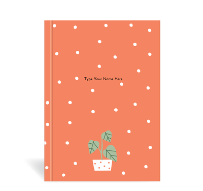 A5 Journal - Plants - Red