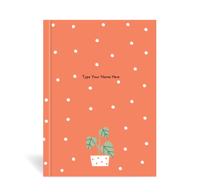 A5 Journal - Plants - Red