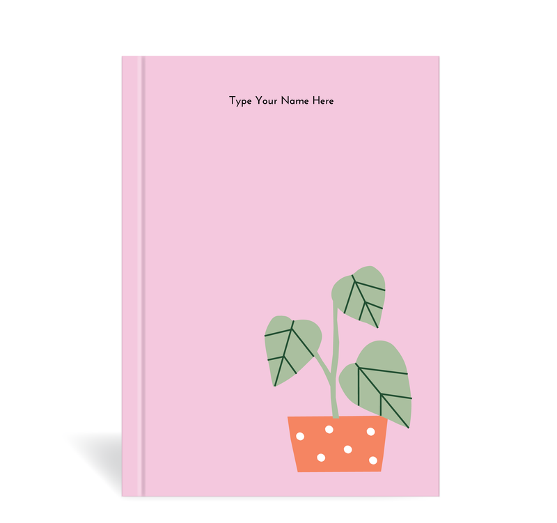 A5 Journal - Plants - Pink