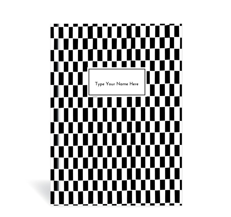 A5 Journal - Pattern - Black